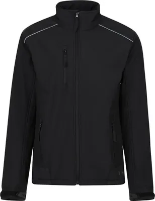Produktbild von Regatta TRA651 | Sandstorm Workwear Softshell - Farbe: Black/Black - Größe: L
