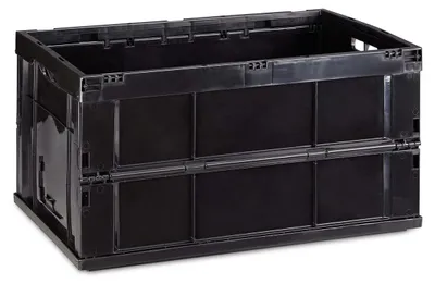 Faltbox 60 L, Kunststoff, 31,5x58,5x40 cm, schwarz