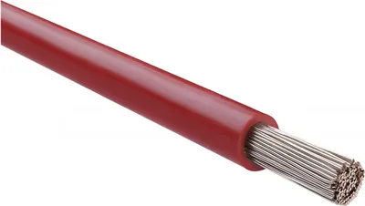 Immagine prodotto di CAVO HELU FÜNFNORM 1X10mm² AWG8 RD (rosso) Conduttore singolo rosso AD 6,8mm Tensione nominale Uo/U 450V/750V secondo UL/CSA 600V - 1