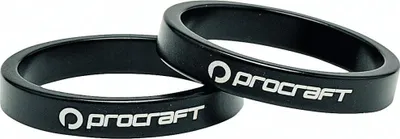 Image de Procraft Ahead Spacer Alu 1 pouce 5 mm 1 pouce noir - hauteur de guidon précise