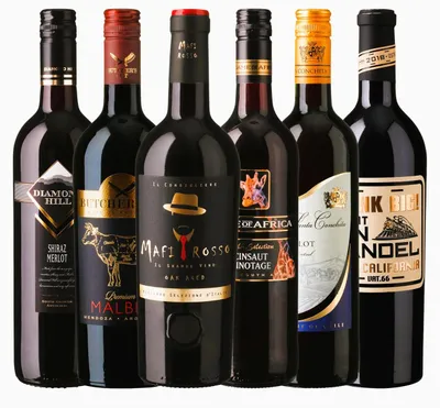 Produktbild von Hverdagens Storfavoritter Rødvin - 6er Sortiment Rot Weine 13 - 14,5% 0,75L