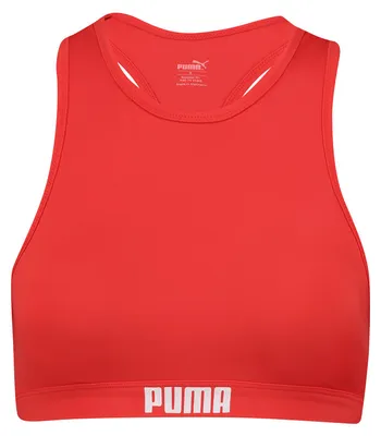 Zdjęcie produktu dla PUMA Damskie bikini z tyłem typu racerback, kolor: czerwony, rozmiar: XL