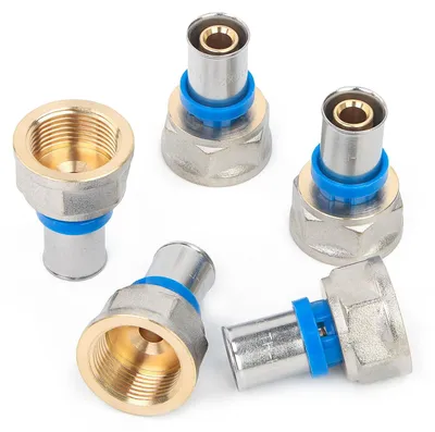 Pressfitting 3/4" IG für 16 mm Rohr, 5 Stück, Messing
