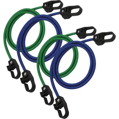 Image de Expander/ caoutchouc de tension/ câble de tension - set, 4 pièces, crochets en plastique de PETEX