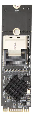 Image de Carte d'extension M.2 NVMe vers SFF 8087 SATA 3.0, carte contrôleur d'extension 4 ports 6 Gbps pour Windows 10 et 11