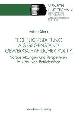 Zdjęcie produktu dla Technikgestaltung als Gegenstand gewerkschaftlicher Politik
