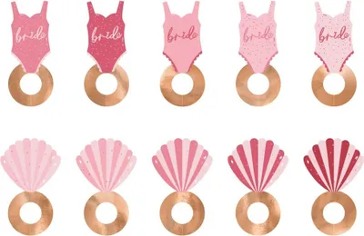 Produktbild von 10 Seaside Bride Glaskärtchen