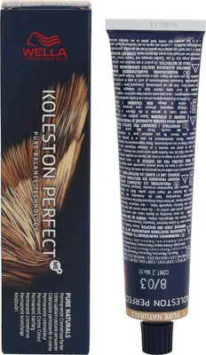 Produktbild von Wella Koleston Perfect Me+ Pure Naturals, Blond, 8/03, Frauen, 60 ml, Alle Haare, Tube