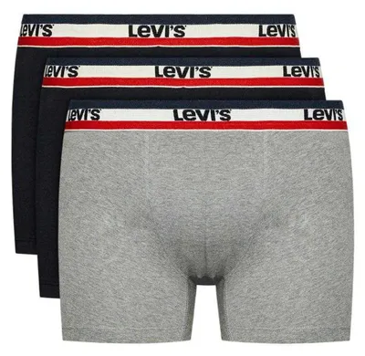 Produktbild von Levis - Boxershorts für Herren (3er-Pack) PP7452 (S) (Schwarz/Grau)