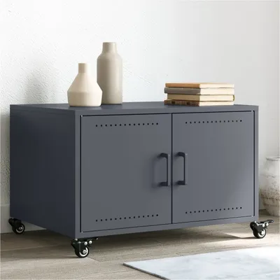 Immagine prodotto di Maison Exclusive - Tavolino da salotto antracite 68x50x43,5 cm acciaio
