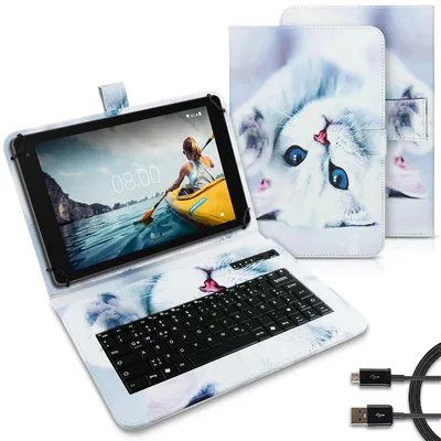 Produktbild von Tablet Tasche für Teclast ArtPad Air Tastatur Bluetooth QWERTZ Schutzhülle CaseMotiv:Motiv 3