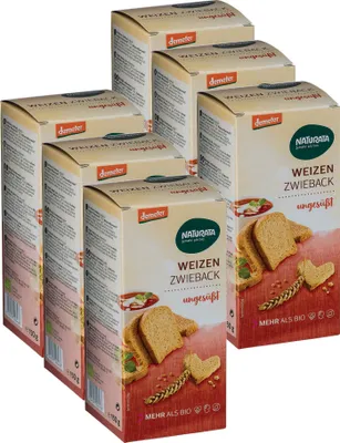 Produktbild von Weizen-Zwieback, ungesüßt, 6 x 150 g