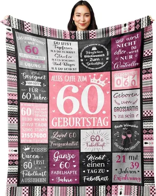 Produktbild von Yesbird 60. Geburtstag Frauen Deko Decke 150x130CM