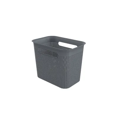 Produktbild von Rotho Brisen, Aufbewahrungsbox, Anthrazit, Rechteckig, Kunststoff, Einfarbig, Drinnen