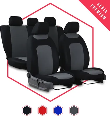 Immagine prodotto di Coprisedili auto Coprisedili universali per Volkswagen T-Roc Grigio Auto SET NUOVO