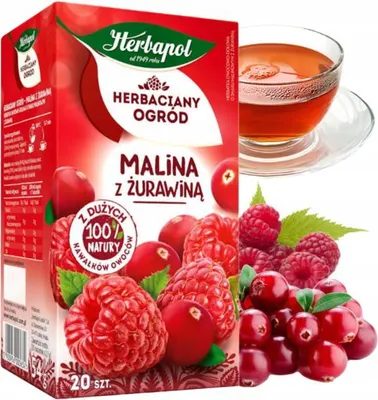 Produktbild von Herbata owocowa Ogród Malinowy i Żurawinowy 20 torebek