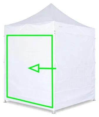 Obrázok produktu pre Bočná plachta 2 m pre nožnicové stany ALU 2x2 m – PVC 450 g/m², nepremokavá - Biela