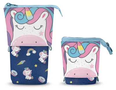 Productafbeelding van Oh My Pop! Schattig etui, model Sweety, donkerblauw