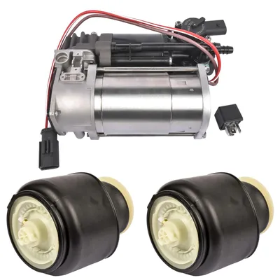 Image de Suspension pneumatique BMW Série 5 F07 GT F11 - Compresseur + 2 suspensions pneumatiques arrière - Pour moteurs 3.0L et 4.4L - Remplacement pour les références 37206789450 et 37206794465