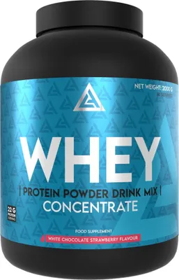 Produktbild von Lazar Angelov Nutrition | LA Whey Protein Concentrate | Premium Drink Mix White chocolate with strawberry