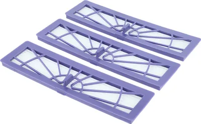 Produktbild von vhbw 3 Staubsaugerfilter kompatibel mit Neato Botvac 70, 70E, 75, Connected, D5, D3, 75E, 85, 85E Staubsauger - HEPA-Filter Weiß Lila