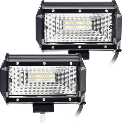 Produktbild von Greenmigo 2X LED Arbeitsscheinwerfer 72W Zusatzscheinwerfer IP67 Wasserdicht Offroad Scheinwerfer 12V 24V Auto Arbeitslicht