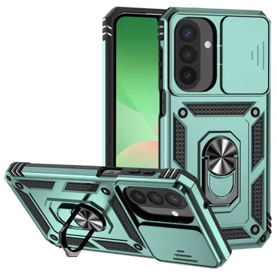 Produktbild von Samsung Galaxy A27 Hülle - Coverup Armor Ring Ständer Back Cover mit Kamera Schutz - Mintgrün