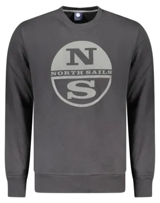 Produktbild von Herren Sweatshirt Schwarz Rundhals Langarm mit Druck & Logo