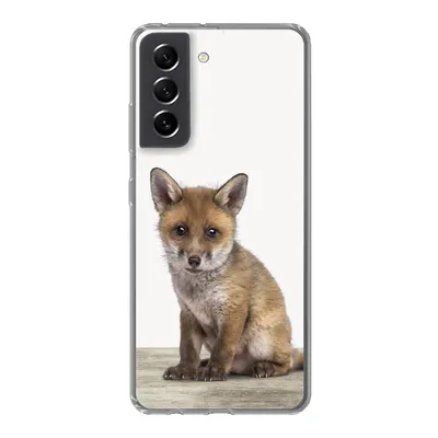 Produktbild von MuchoWow® Handyhülle Schutzhülle Hülle für Samsung Galaxy S21 FE Fuchs - Baby-Fuchs - Kinder - Mädchen - Jungen Silikon Softcase Handy Hülle - Mobiltelefonhülle