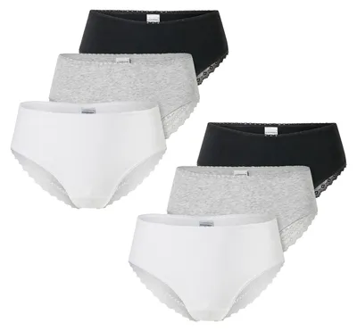 Produktbild von Schiesser Damen Brasilslip 6-Pack Modern Multipacks - classic mix - Größe 46
