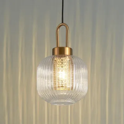 Produktbild von KOSILUM - Hängeleuchte, Metall und Glas - Gold / Messing - Carmina