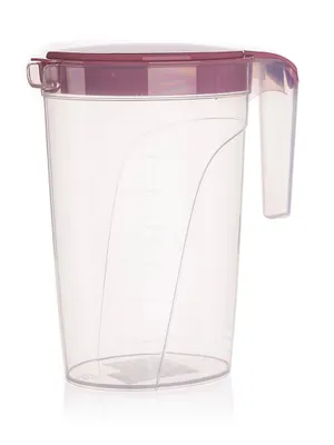 Produktbild von 2l Krug mit Messbecher, Deckel, PH PINK dunkel.