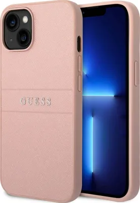 Image de Guess Guhcp14Mpsasbpi Iphone 14 Plus / 15 Plus 6.7 Pink/Pink Saffiano Strap