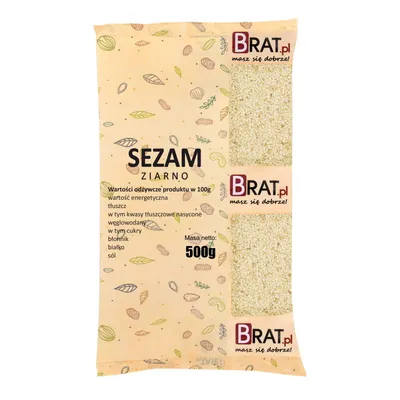 Zdjęcie produktu dla Sezam 500g Brat.pl