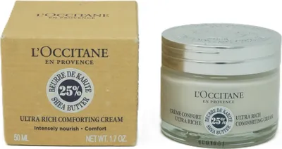 Produktbild von L'Occitane Shea Butter Ultra Rich Comforting Cream, Frauen, 50 ml, Creme, trockene Haut, Feuchtigkeitsspendend, Topf