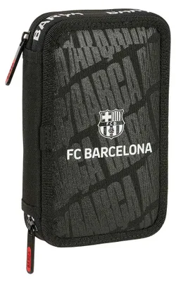 Produktbild von Safta F.cbarcelona 12.5x19.5x4 Cm Double Mäppchen Schwarz Mann Schwarz One Size