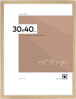 Produktbild von LUCA® Frames, FDM, Bilderrahmen, Farbe Eiche, 30x40 cm