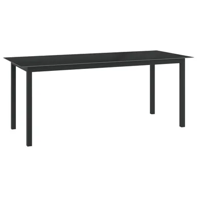 Image de vidaXL Salon de jardin 9 pièces aluminium anthracite