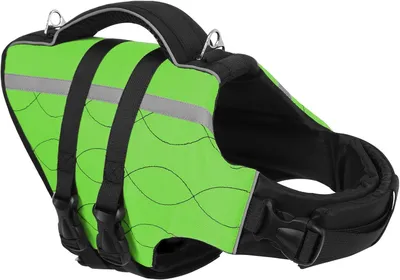 Productafbeelding van Reddingsvest Hond - Roestvrij staal - Reflecterend - Exclusief Borduurwerk