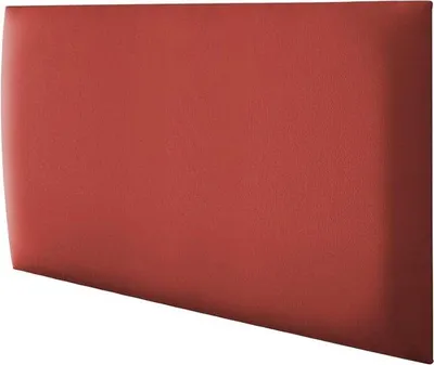 Produktbild von Gestofferte Wandpaneel - Wandkissen - Schlafzimmer Dekoration - Einfache Montage - 70 x 30 cm - Rot