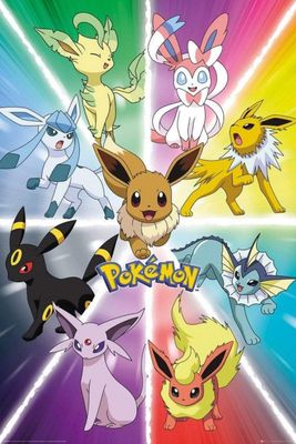 POKEMON - Poster Maxi 91,5x61 - Eevee Evolution