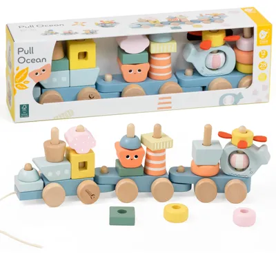 Immagine prodotto di Puzzle in legno "Ocean Railway" di Classic World Montessori