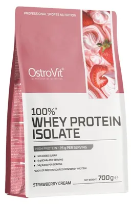Obrázek produktu pro Ostrovit 100% Whey Protein Krémová jahodová příchuť (700 g) 5903933909974