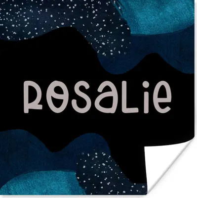 Produktbild von MuchoWow® Poster Rosalie - Pastell - Mädchen 100x100 cm - Babyzimmer