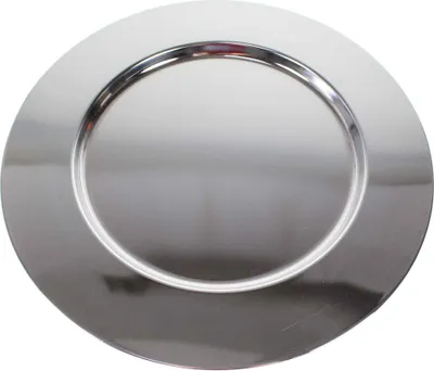 Produktbild von Teller Metall 10-30cm Untersetzer Servierplatte Tablett Dekoteller Servierteller, Größe:30 cm Ø