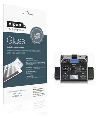 Image de 2x Protection ecrán pour Graupner MC-26 HOTT mat Verre souple Film Protecteur 9H dipos