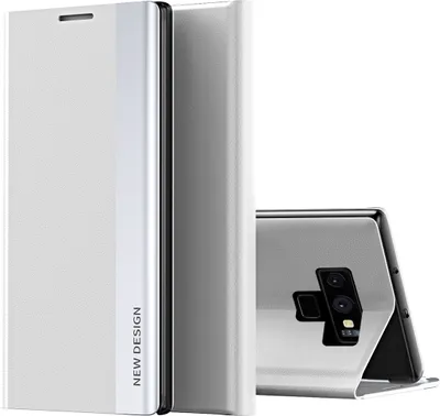 Immagine prodotto di Custodia Galaxy Note 9, Custodia magnetica in Finto cuoio con funzione stand per Samsung Galaxy Note 9 Bianco
