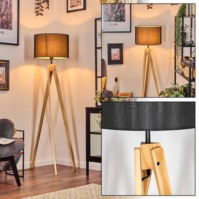 Produktbild von Tubione Stehlampe aus Holz/Metall im skandinavischen Design