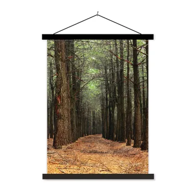 Produktbild von MuchoWow® Textilposter Herbst - Dekoration - Wald 60x80 cm mit schwarzem Rahmen - Plakathalter
