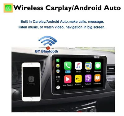 Produktbild von Autoradio mit 9-Zoll-Touchscreen – Android – 8 GB RAM und 256 GB Speicher – Doppel-DIN – WLAN und GPS